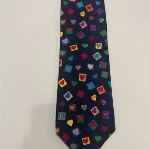 Vibrant SweatHearts Patterned Tie in 100% Silk